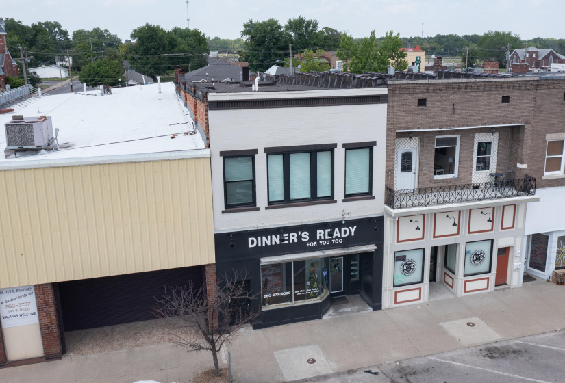 Aerial front view