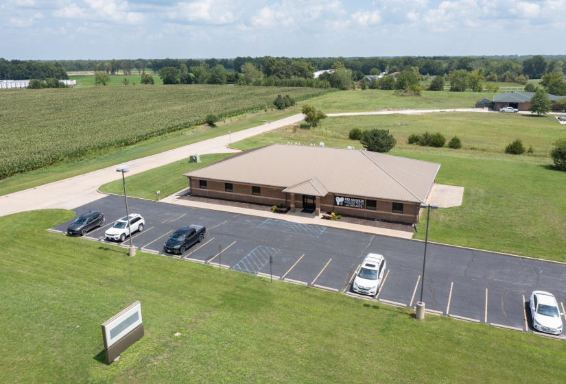 Front aerial view