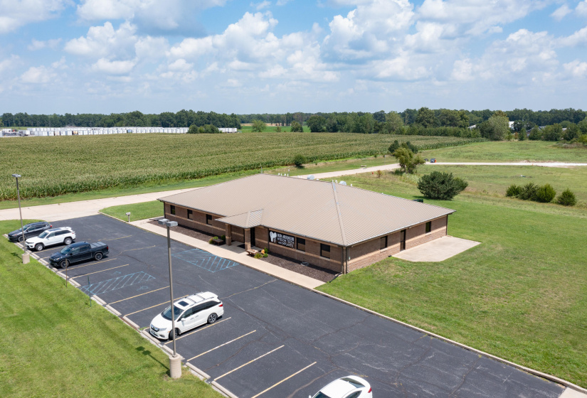 Paved parking lot