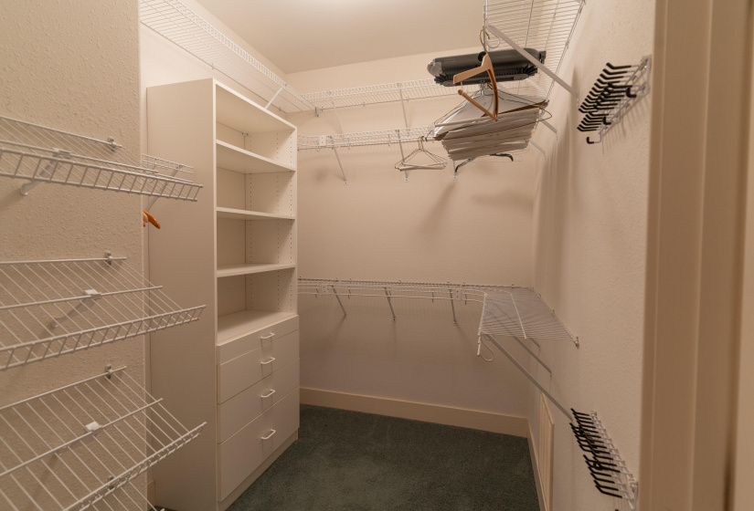 Apartment walk-in closet